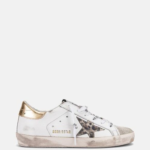 Golden Goose Shoes - Golden Goose Women's Leopard Spotted Star Sneakers, Size 39 (9)
